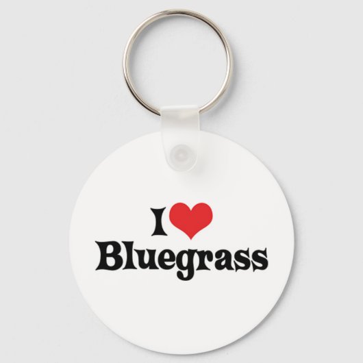 Ik Hou Van Bluegrass Sleutelhanger (Voorkant)