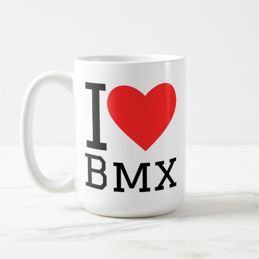 Ik hou van bmx koffiemok (Links)
