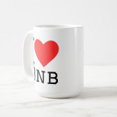 Ik hou van bnb koffiemok (Voorkant links)