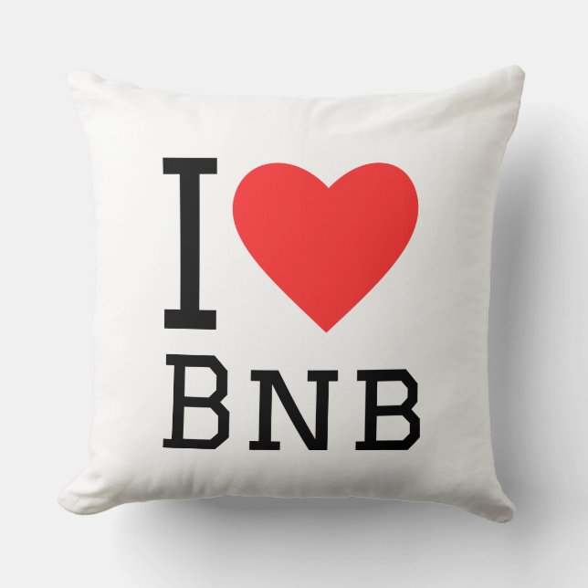 Ik hou van bnb kussen (Voorkant)