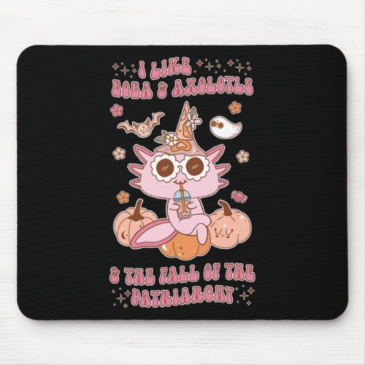 Ik hou van Boba & Axolotls & Herfst van de Muismat (Voorkant)
