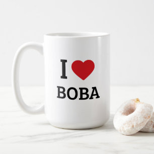 Ik hou van Boba - Minimalistisch cadeau voor Bubbl Koffiemok