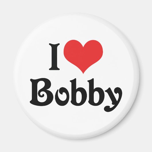 Ik hou van Bobby Magneet (Voorkant)
