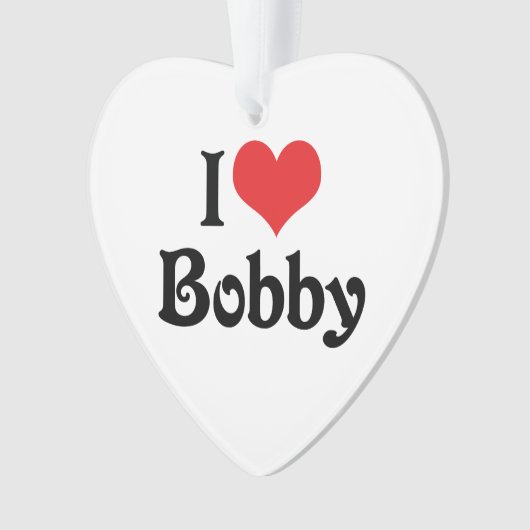 Ik hou van Bobby Ornament (voorkant)