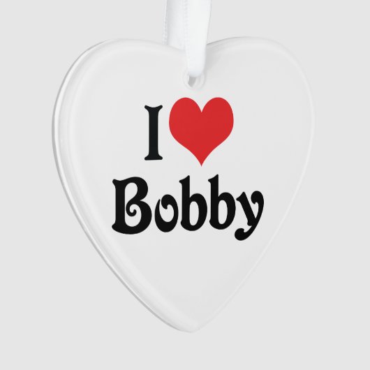 Ik hou van Bobby Ornament (voorkant)