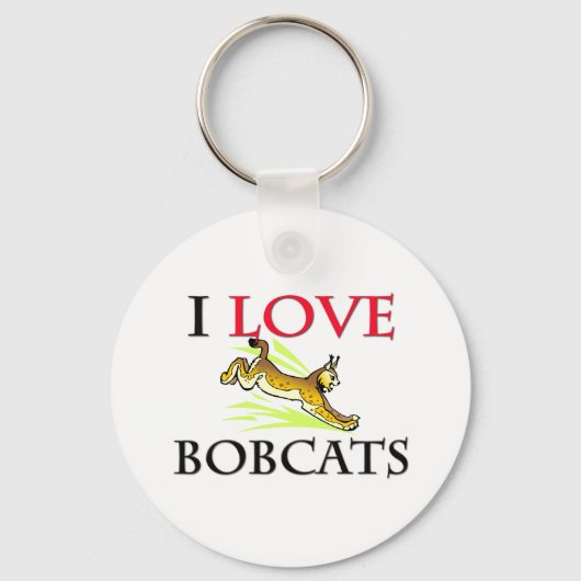Ik hou van Bobcats Sleutelhanger (Voorkant)