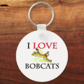 Ik hou van Bobcats Sleutelhanger (Voorkant)