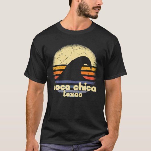 Ik hou van Boca Chica Beach Texas Ocean Wave TX T-shirt (Voorkant)