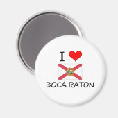 Ik hou van BOCA RATON Florida Magneet (Voorkant / Achterkant)