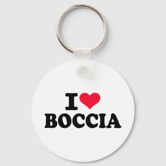 Ik hou van boccia sleutelhanger (Voorkant)