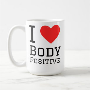 Ik hou van body positive koffiemok
