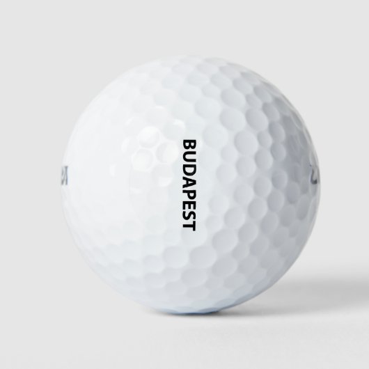 Ik hou van Boedapest Golfballen (Voorkant)