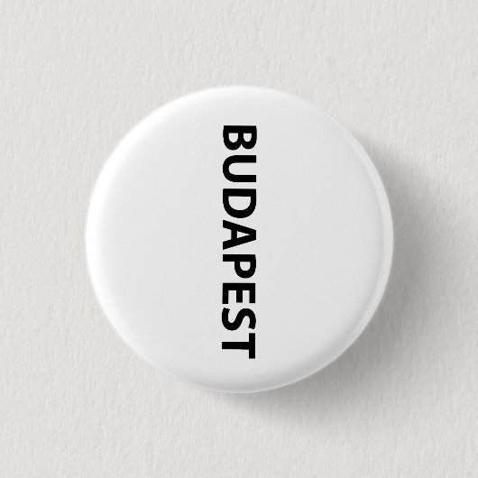 Ik hou van Boedapest Ronde Button 3,2 Cm (Voorkant)