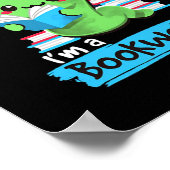 Ik hou van boek en ik ben een boekenworm poster (Hoek)