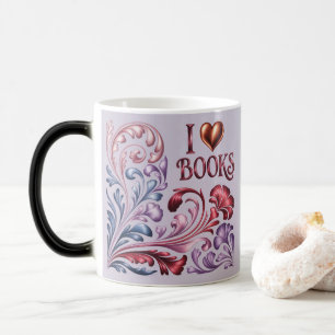 Ik Hou van Boeken Art Nouveau Lavendel Mok