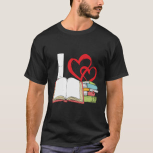 Ik hou van boeken boek bibliotheek onderwijs lezen t-shirt