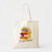 Ik hou van boeken canvas tas (Voorkant)