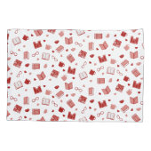 Ik hou van boeken en het lezen van een mooi rood p kussensloop (Achterkant)