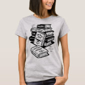 Ik hou van boeken en kan niet liegen t-shirt (Voorkant)