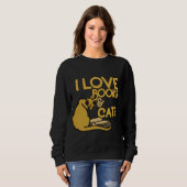 Ik hou van boeken en katten trui (Voorkant volledig)