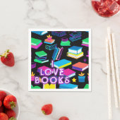 Ik hou van boeken kleurrijk 2 servet (Insitu)