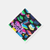 Ik hou van boeken kleurrijk 2 servet (Hoek)