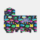 Ik hou van boeken kleurrijke tent bedankdoosjes (Uitgevouwen)