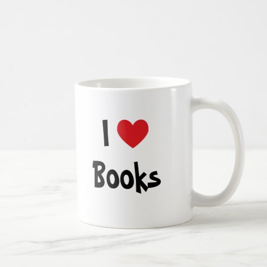 Ik hou van boeken koffiemok (Rechts)