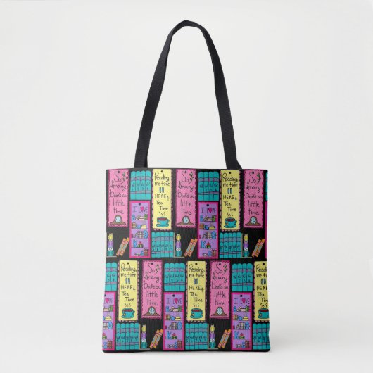 Ik hou van Boeken/Lezen Tote Bag (Voorkant)