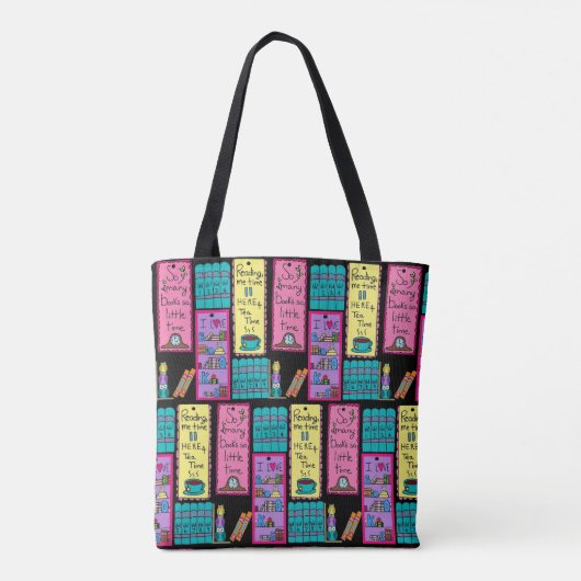 Ik hou van Boeken/Lezen Tote Bag (Achterkant)
