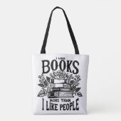 Ik hou van boeken tote bag (Achterkant)