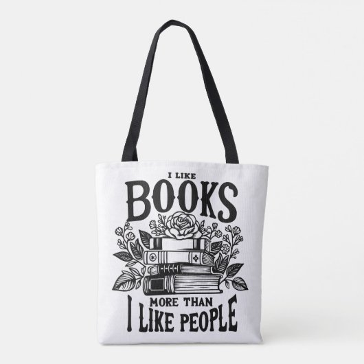 Ik hou van boeken tote bag (Achterkant)