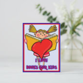 Ik hou van boeken voor kinderen briefkaart (Staand voorkant)