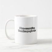 Ik hou van boekhouding - grappige boekhouders die  koffiemok (Links)