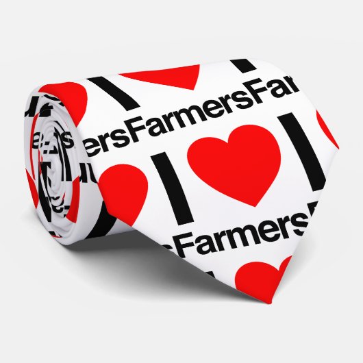ik hou van boeren stropdas (Opgerold)