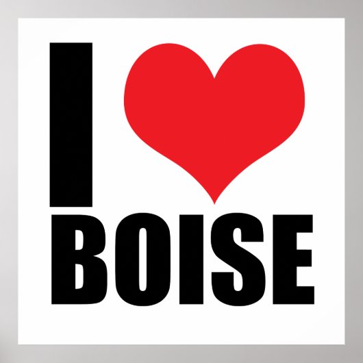Ik hou van Boise Poster (Voorkant)