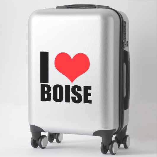 Ik hou van Boise Sticker (Koffer)