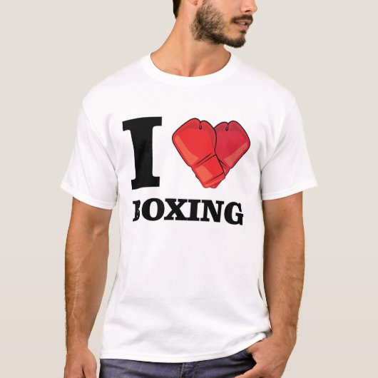 Ik hou van boksen t-shirt (Voorkant)