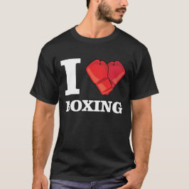 Ik hou van boksen t-shirt
