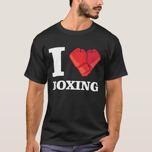 Ik hou van boksen t-shirt (Voorkant)