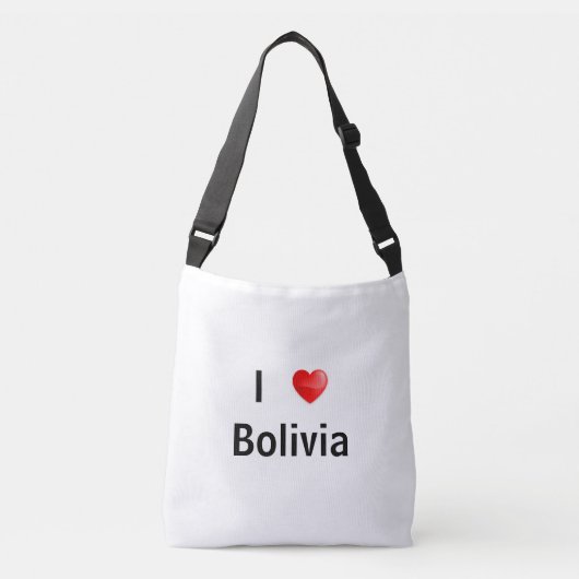 Ik hou van Bolivia Crossbody Tas (Voorkant)