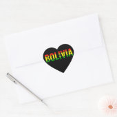 Ik hou van Bolivia Hart Sticker (Envelop)