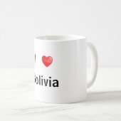 Ik hou van Bolivia Koffiemok (Voorkant rechts)