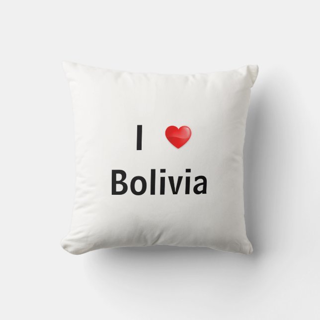 Ik hou van Bolivia Kussen (Voorkant)