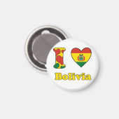 Ik hou van Bolivia Magneet (Voorkant / Achterkant)