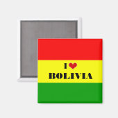 Ik hou van Bolivia Magneet (Voorkant / Achterkant)