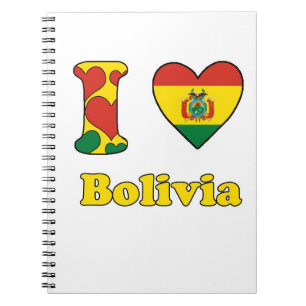 Ik hou van Bolivia Notitieboek
