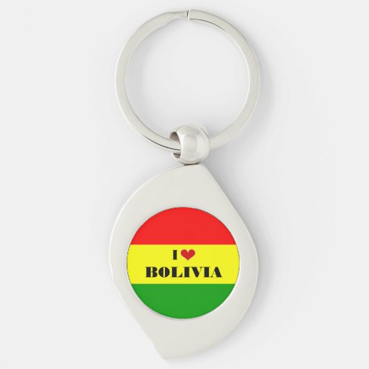 Ik hou van Bolivia Sleutelhanger (Voorkant)