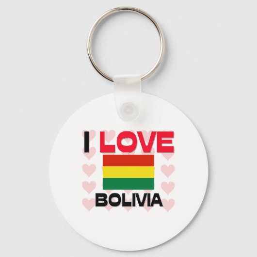 Ik hou van Bolivia Sleutelhanger (Voorkant)