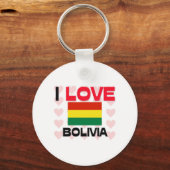 Ik hou van Bolivia Sleutelhanger (Voorkant)